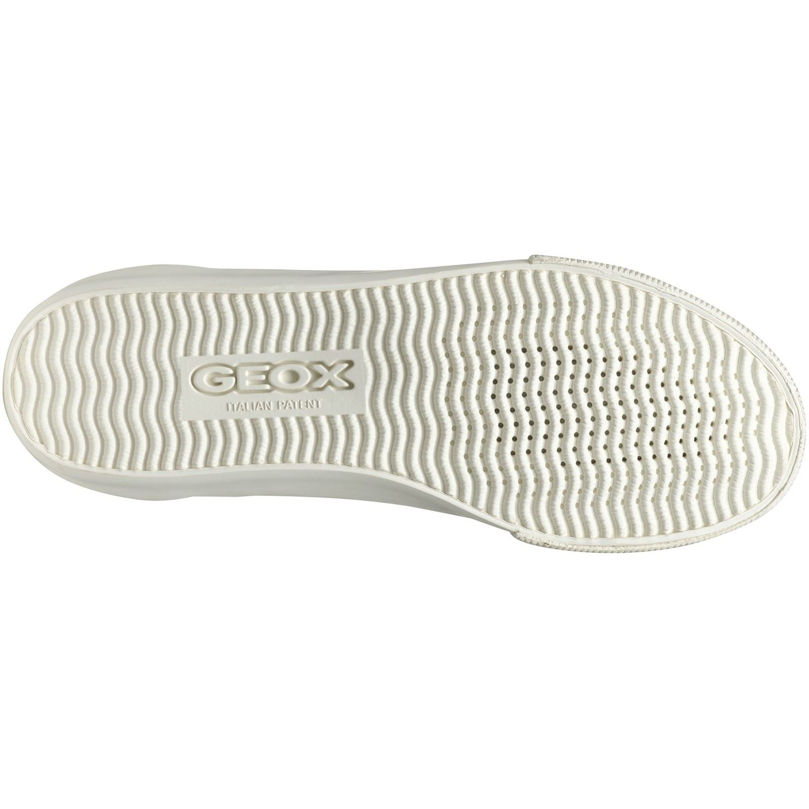 Geox D EMMELENY Chaussures De Sport Pour Femmes Blanc Optique / Or Léger