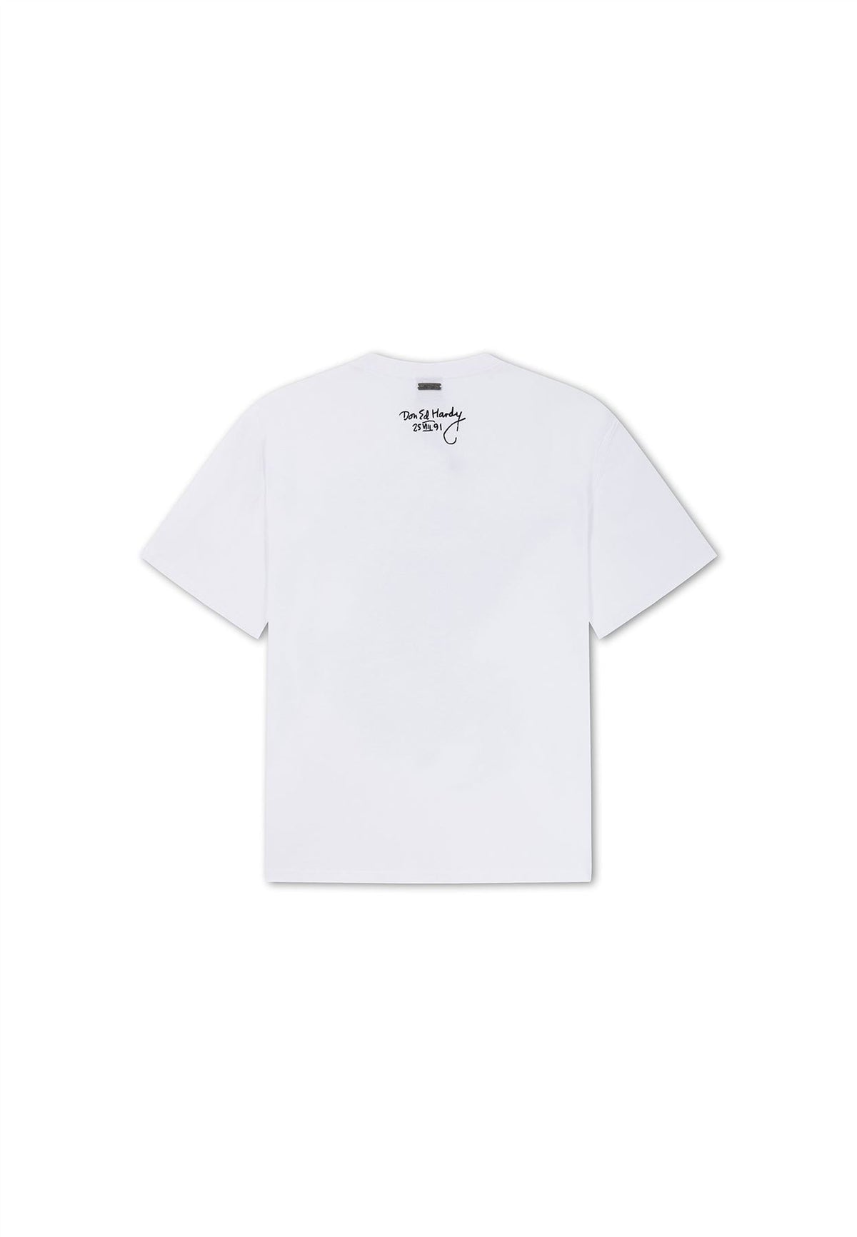 Ed Hardy Storming New York Graphic Relaxed T-Shirts Blancs Pour Hommes