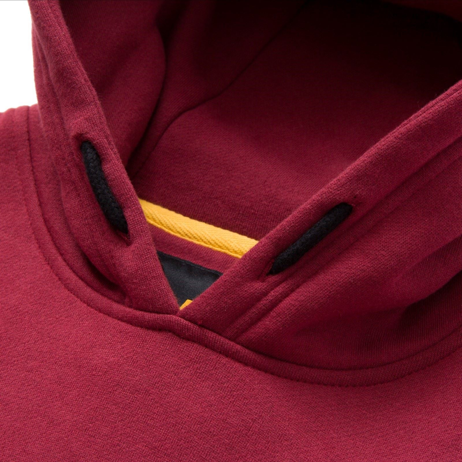 Caterpillar Trademark Banner Sweat À Capuche Rouge En Coton Pour Homme