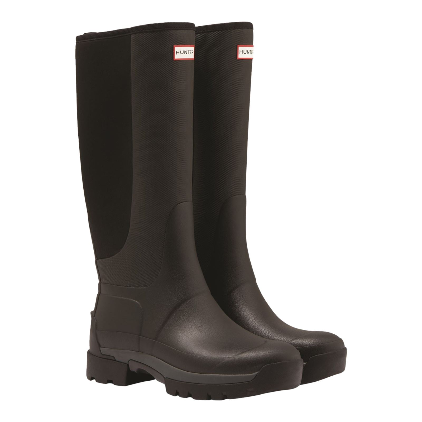 Hunter Balmoral Hybrid Tall Bottes En Caoutchouc Noires Pour Homme