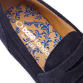 Base London Bruno Chaussures Bateau En Cuir Pour Homme, Bleu Marine