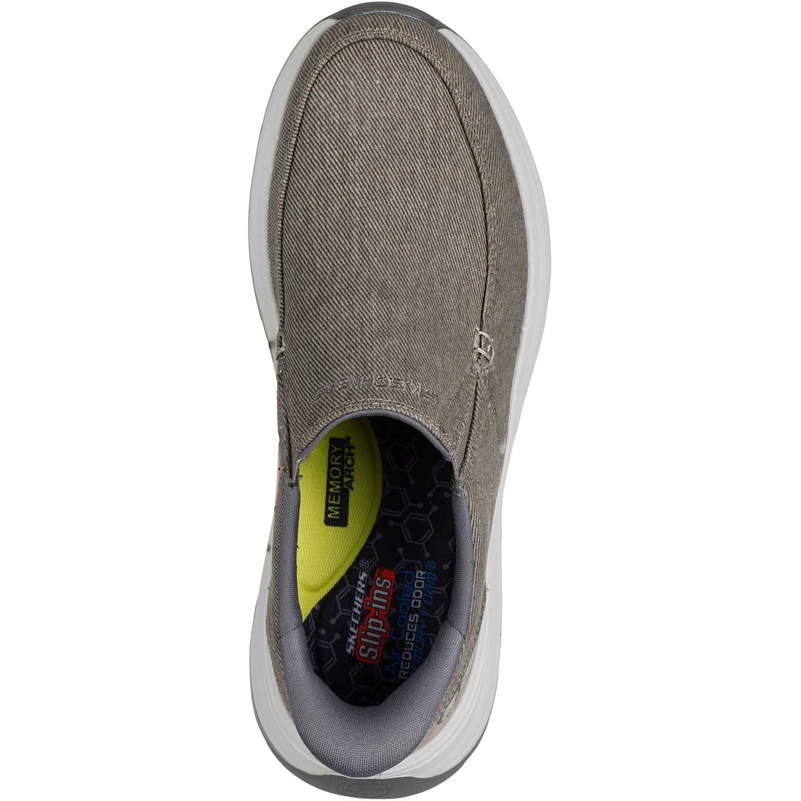 Skechers Decklan - Gulliver Baskets Taupe Pour Hommes En Textile