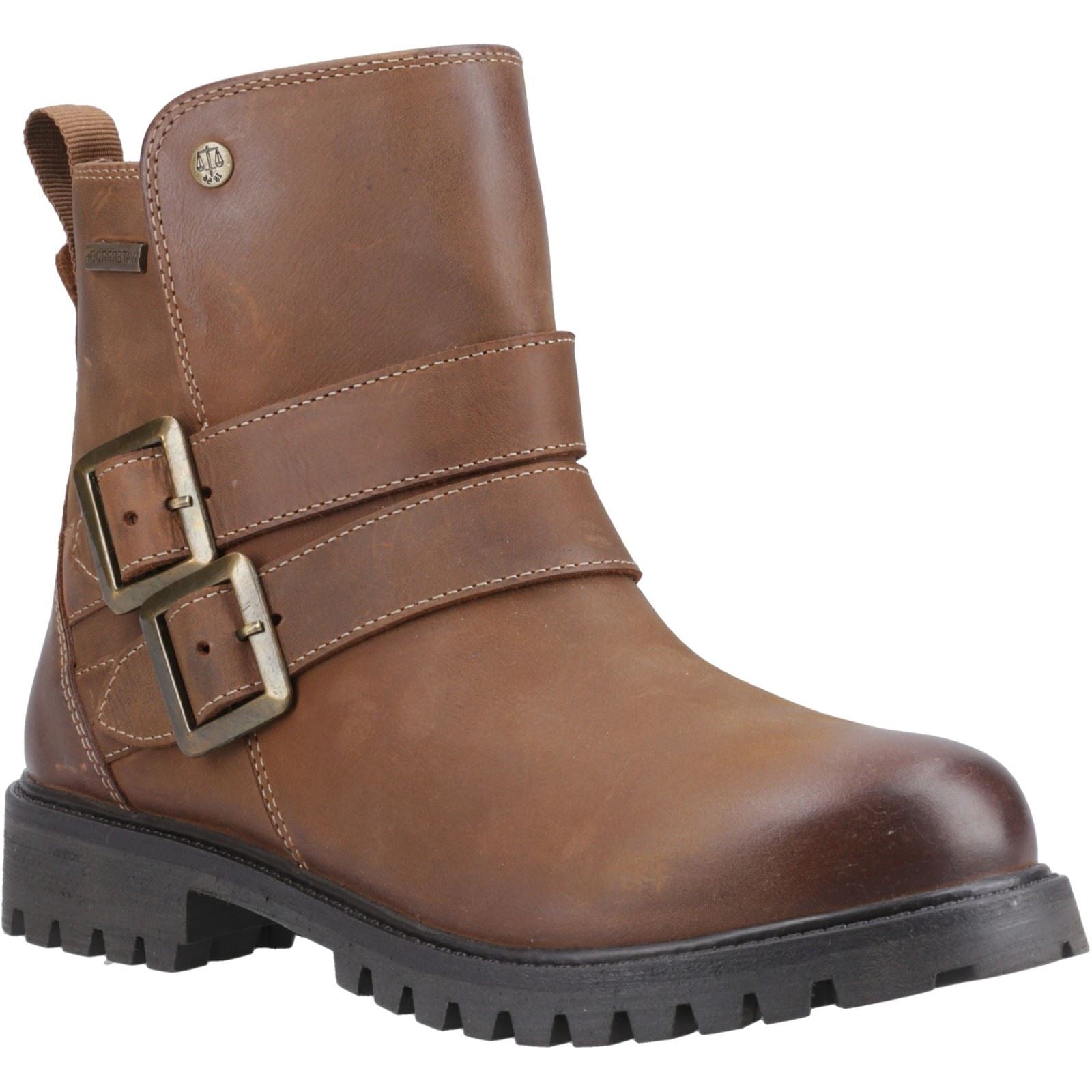 Hunter Ness Bottes En Cuir Pour Femmes De Couleur Brun Foncé