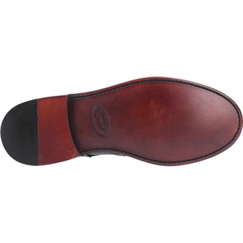 Cotswold Quenington Chaussures En Cuir Marron À Lacets Pour Homme
