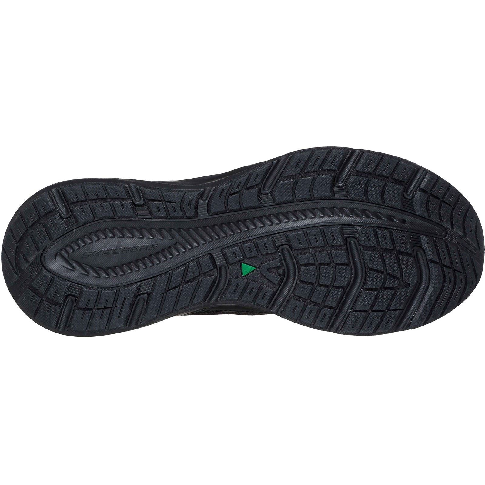 Skechers Edgeride Erlon Baskets Noires En Cuir Pour Hommes