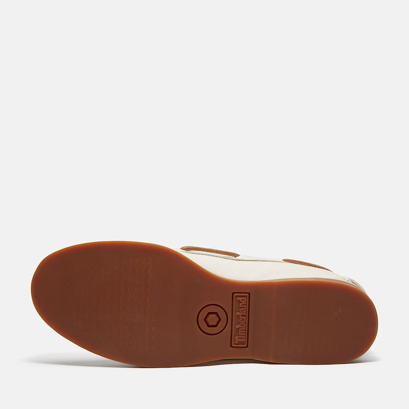 Timberland Classic 2 Eye Chaussures Blanches En Cuir Pour Femmes