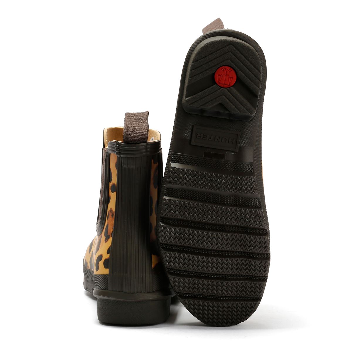 Hunter Original Chelsea Bottes En Caoutchouc Brunes Pour Femmes