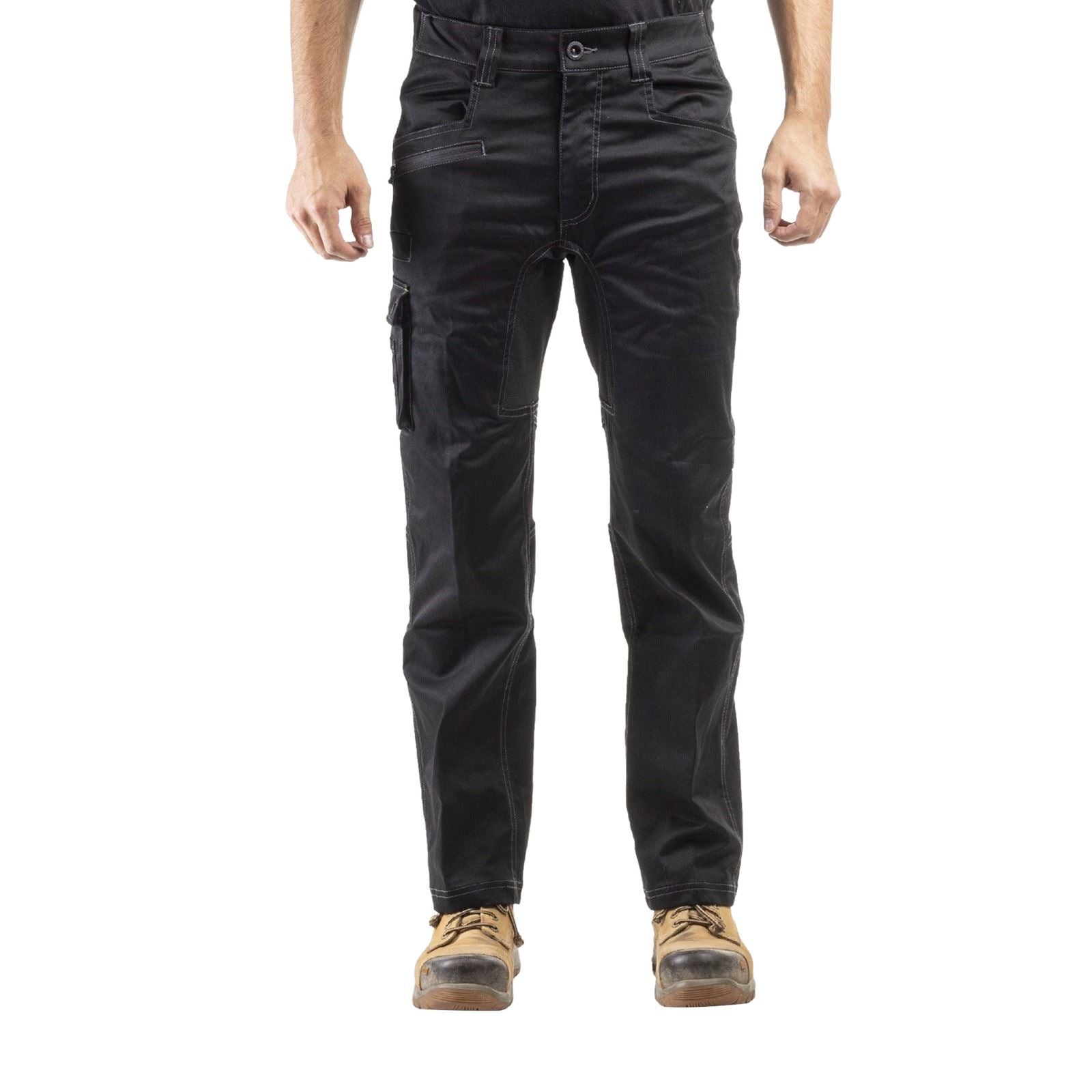 Caterpillar Operator FX Pantalons Noirs En Coton Pour Hommes - Extérieur
