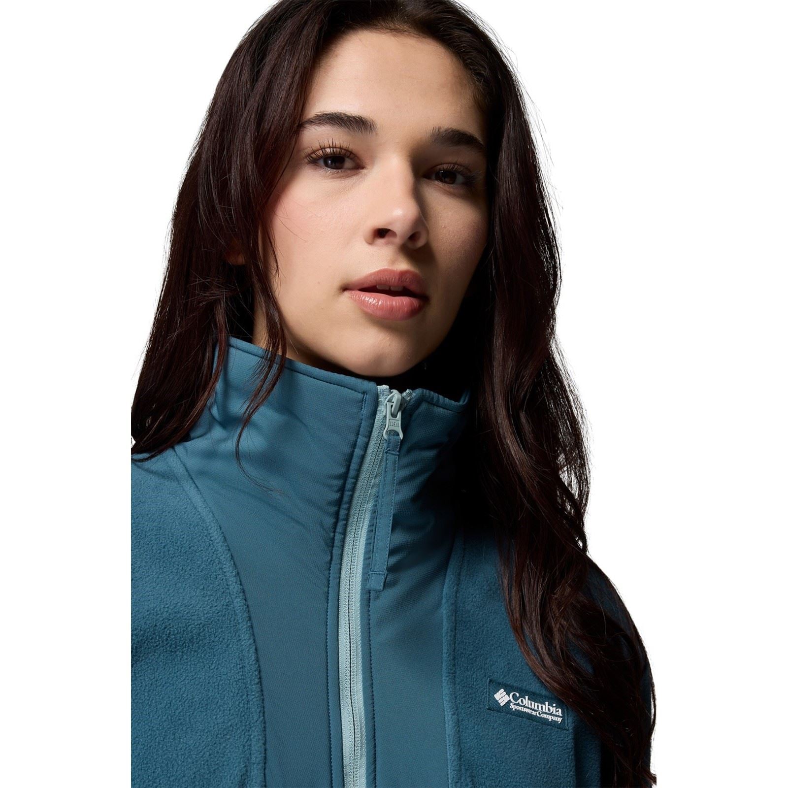 Columbia Sequoia Grove 1/2 Zip Vestes En Polaire Bleues Pour Femmes