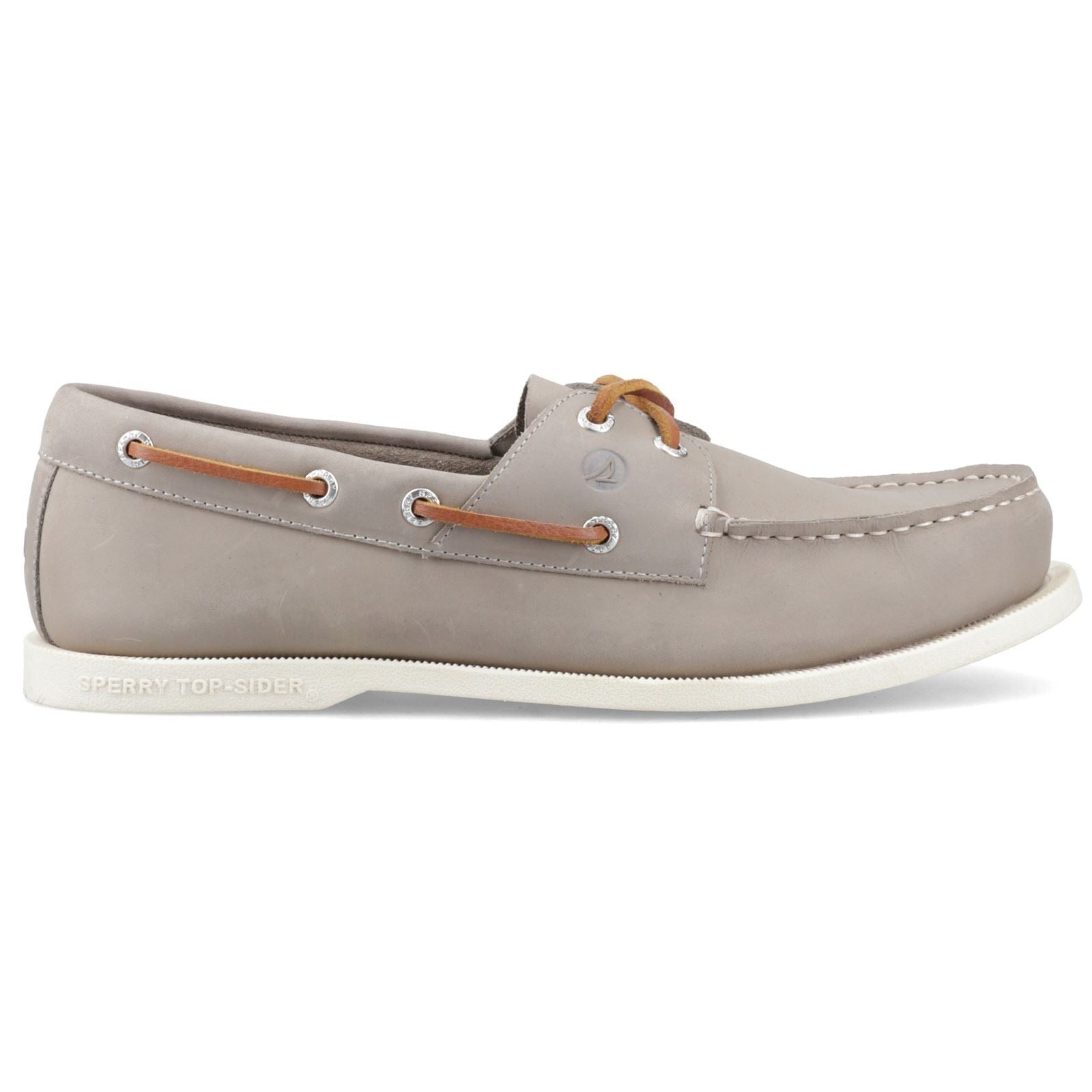 Sperry Tacoma 2 Eye Boat Chaussures Bateau Pour Hommes En Cuir Grises