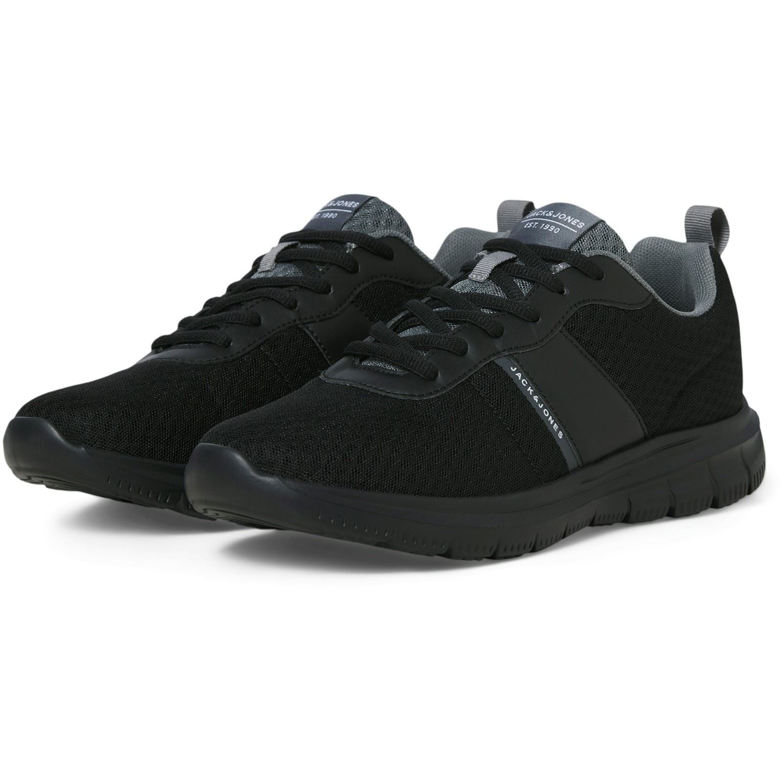Jack & Jones Taylor Mesh Baskets Noires En Polyuréthane Pour Homme