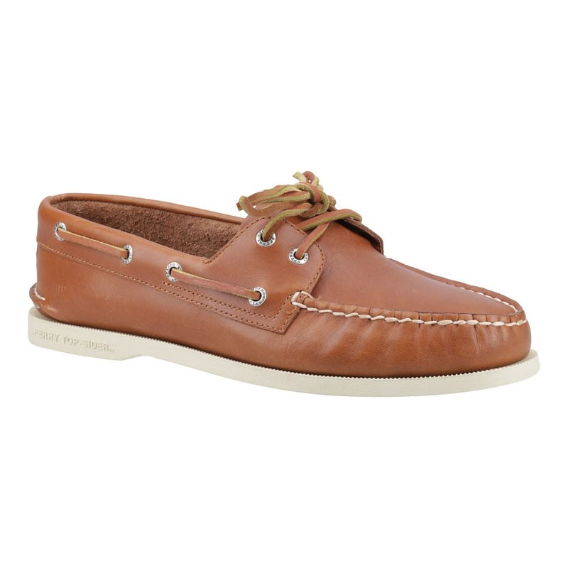 Sperry Authentic 2 Eye Chaussures Bateau En Cuir Pour Hommes Couleur Tan