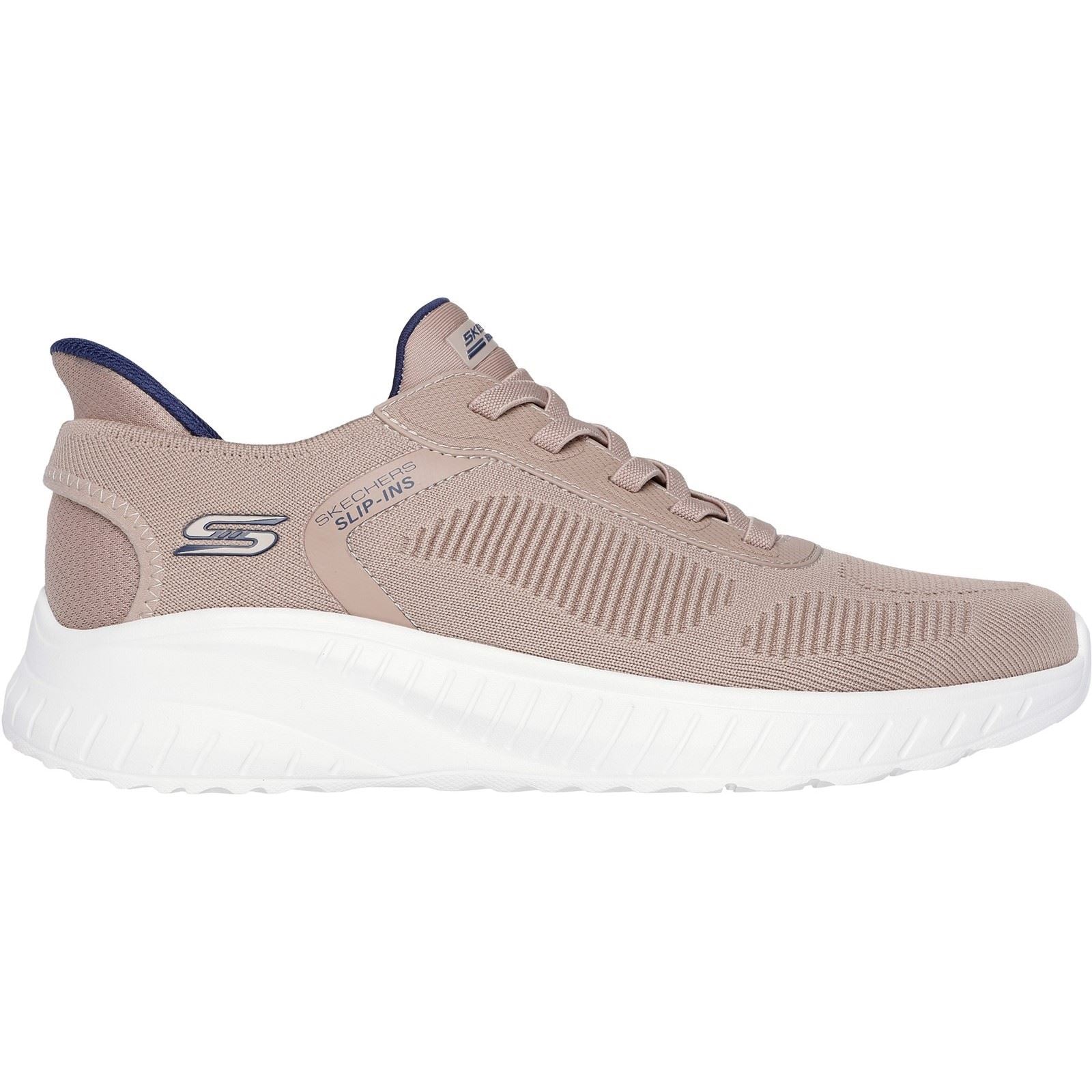 Skechers BOBS Sport Squad Chaos Solid Step Baskets Pour Hommes En Toile Couleur Taupe