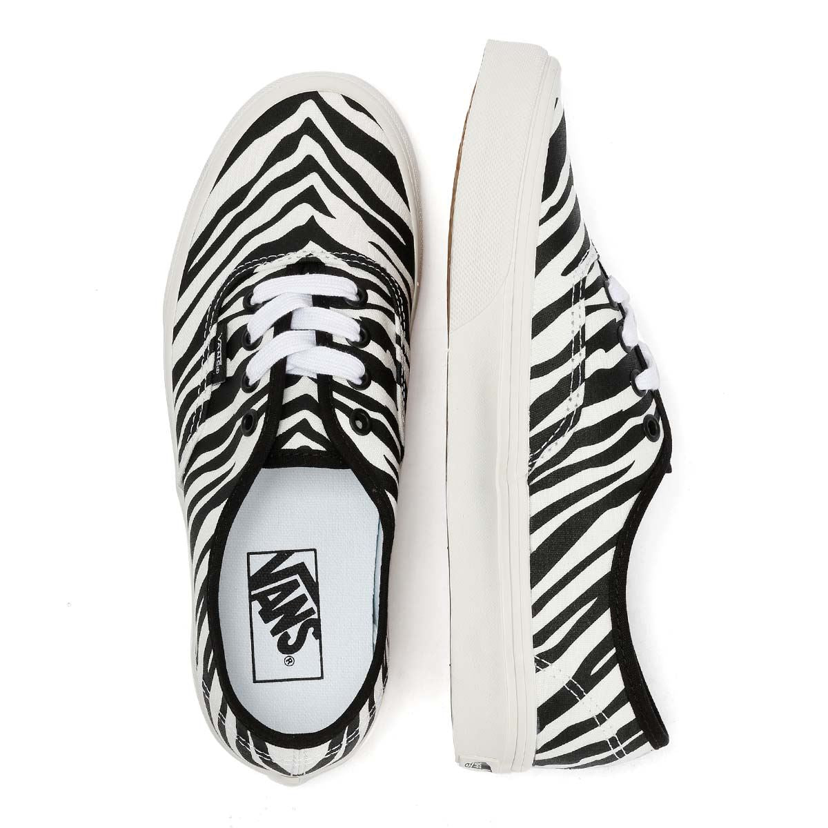 Vans Authentic Baskets Blanches En Toile Pour Femmes