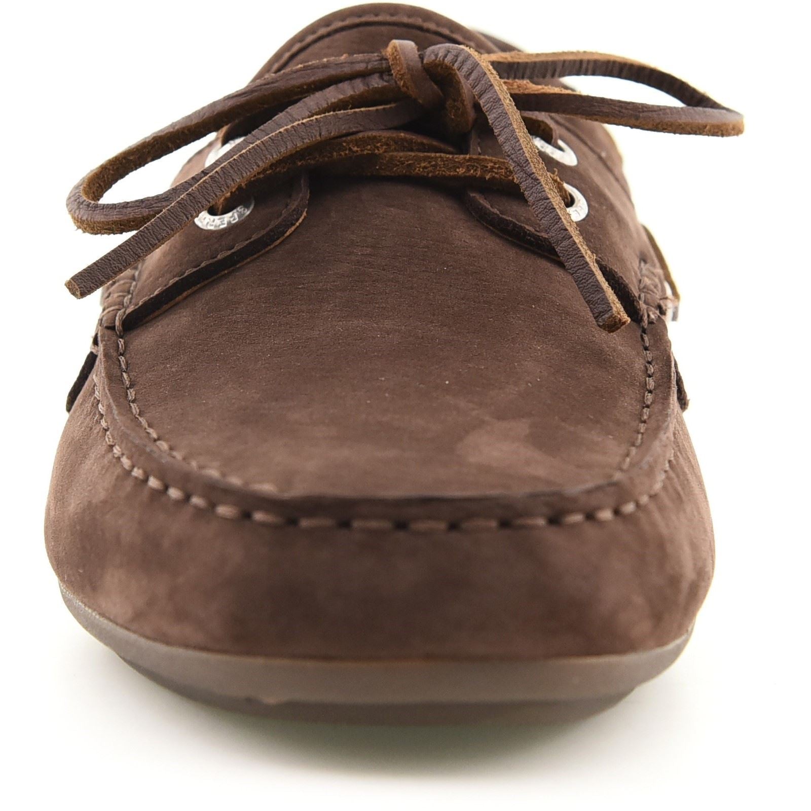 Sperry Orland 2-Eye Driver Chaussures De Bateau En Cuir Marron Pour Homme