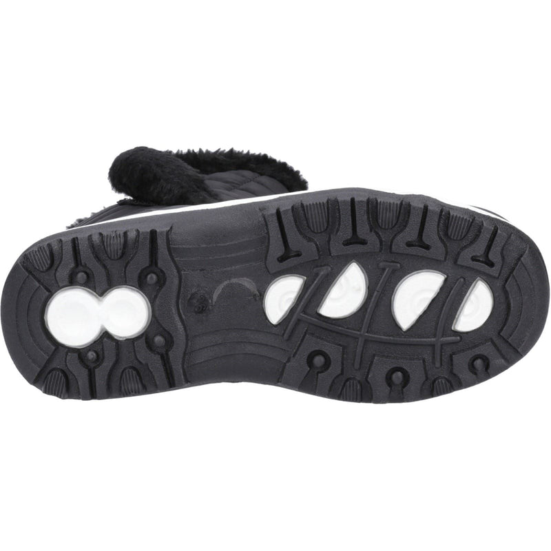 Cotswold Butterrow Chaussures Mi-mollet D'hiver Noires Pour Femmes