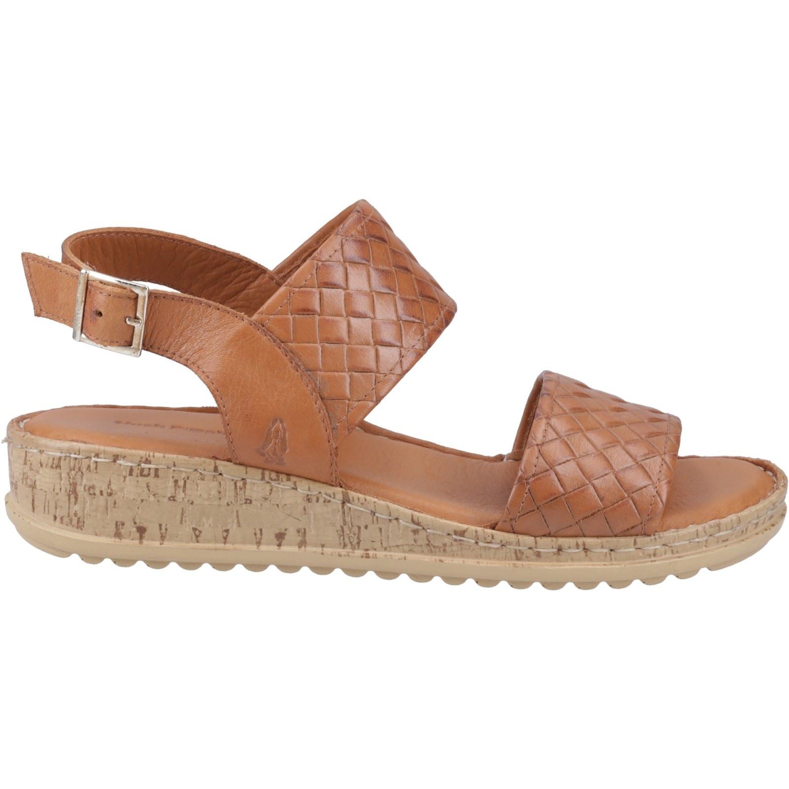 Hush Puppies Ebony Woven Sandales En Cuir Pour Femme Couleur Tan