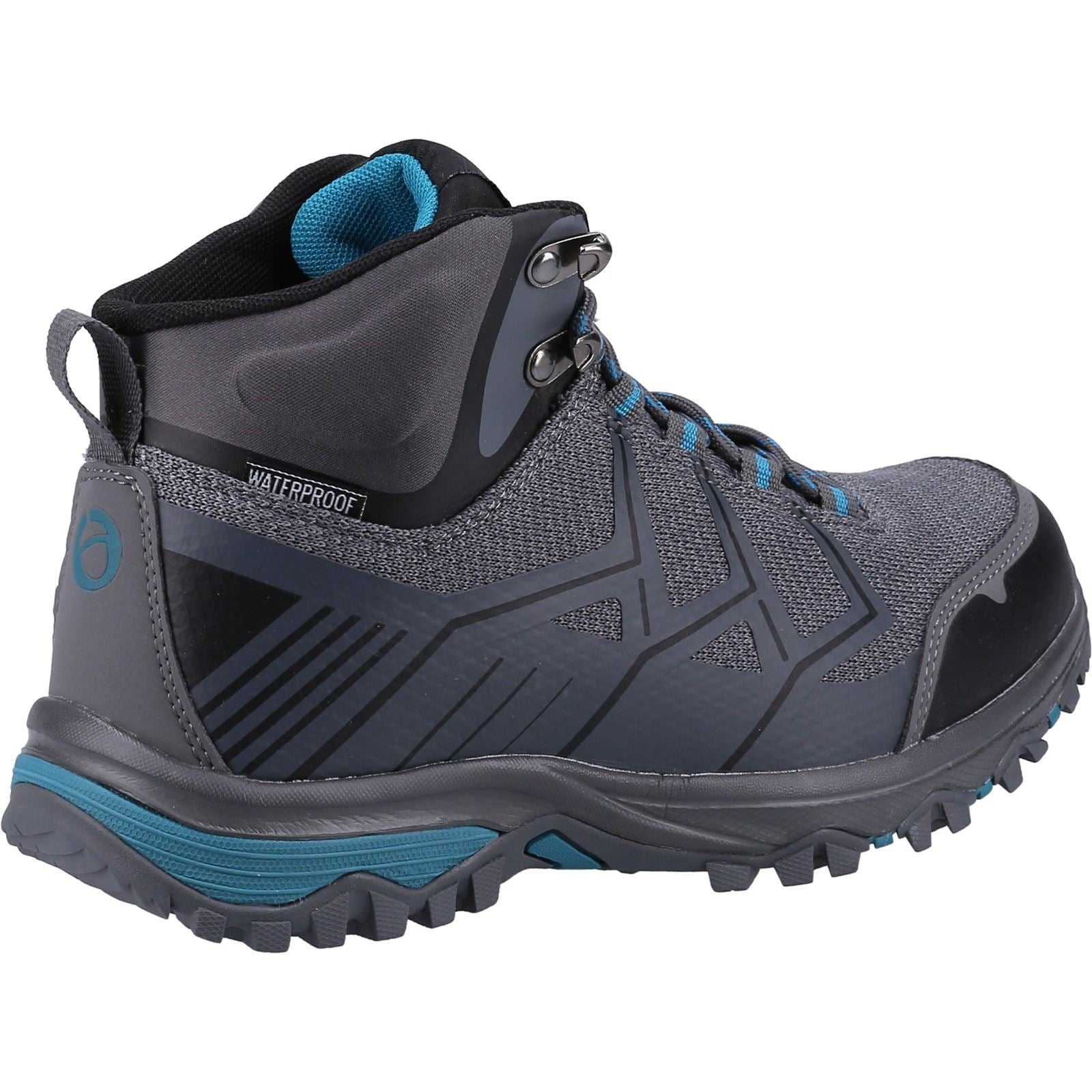 Cotswold Wychwood Mid Bottes De Randonnée Grises/bleues En Rpet Et Mesh Pour Femme