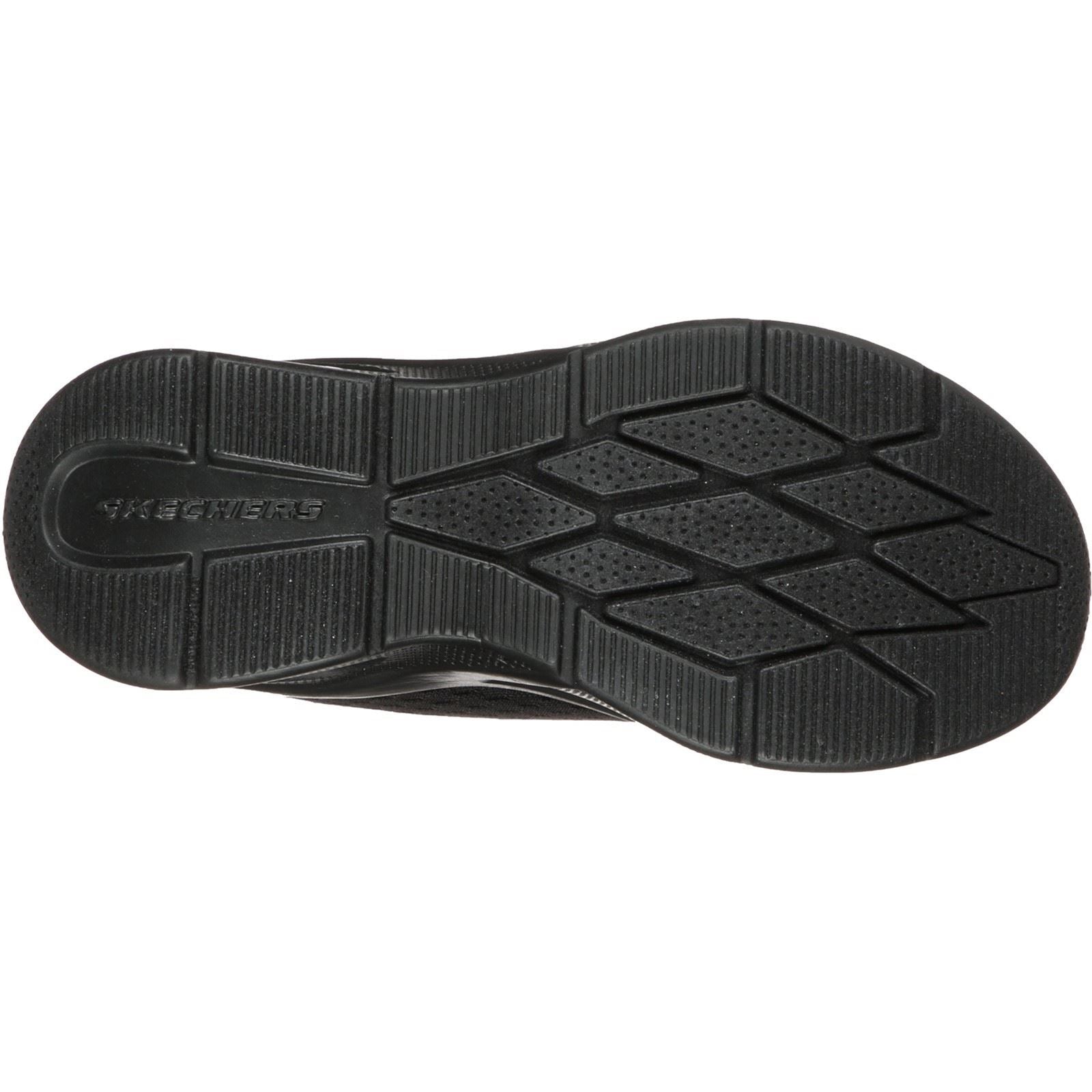 Skechers Microspec Max Chaussures De Sport En Polyester Noir Pour Garçons En Textile Et À Garniture.
