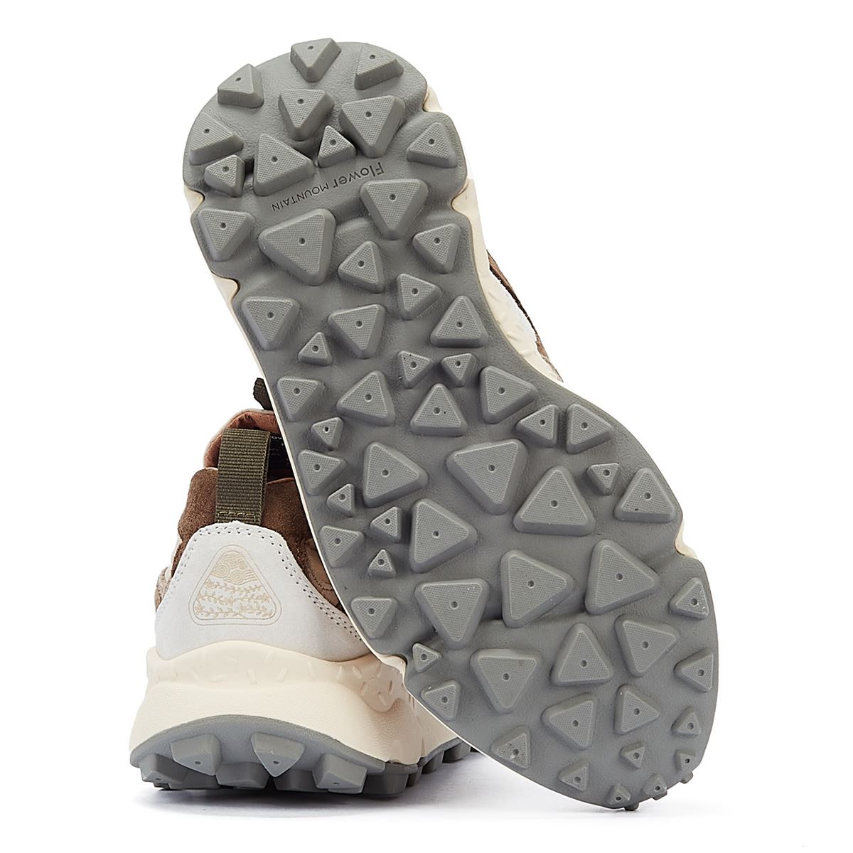 Flower Mountain Yamano 3 Baskets En Daim Blanc Cassé/Gris