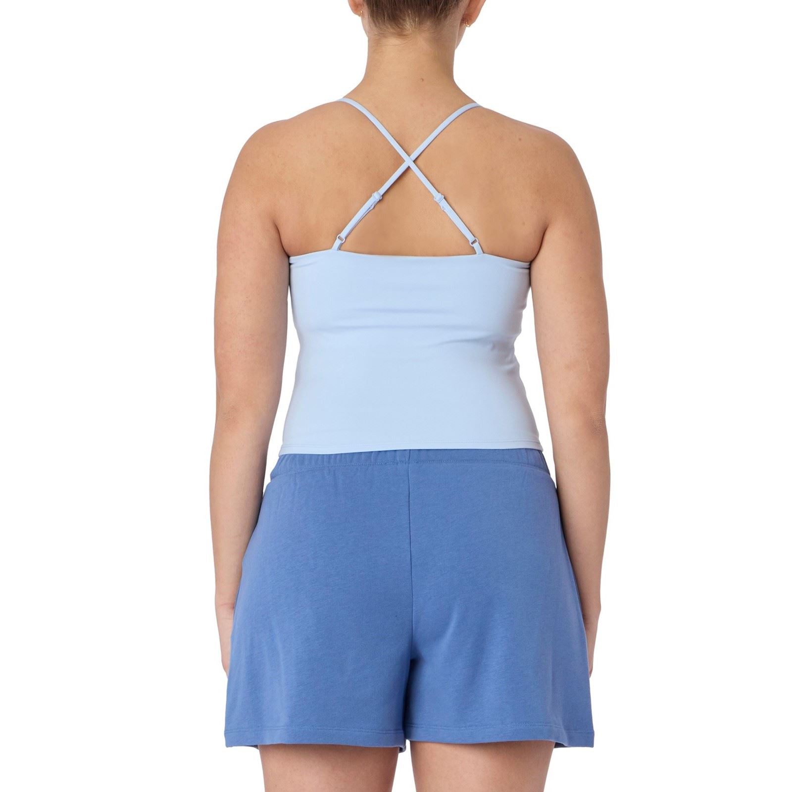 Skechers Goflex Slim Strappy Tank Débardeurs Actifs En Polyester Pour Femmes Argentés