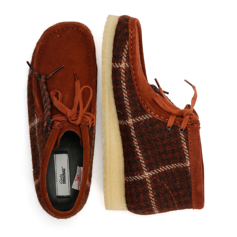 Clarks Originals Wallabee Chaussures Pour Homme Marron En Textile