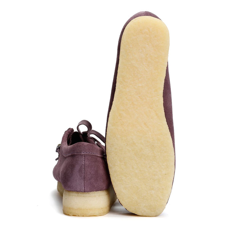 Clarks Originals Wallabee Chaussures Violettes Pour Femmes En Suède