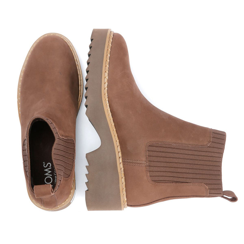 TOMS Millie Bottes Brunes En Nubuck Pour Femmes