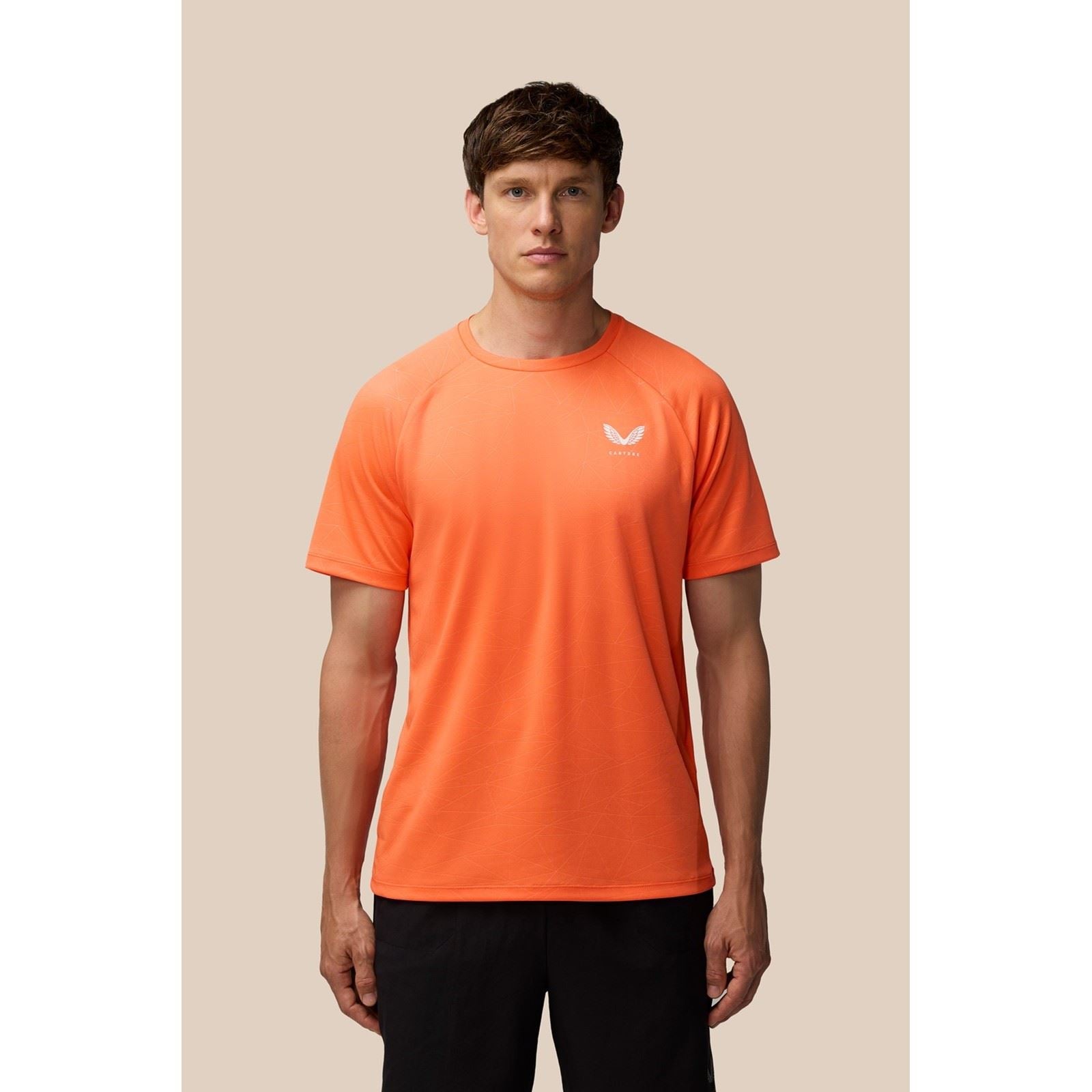 Castore Adapt Training T-Shirt T-Shirts De Sport Pour Hommes En Polyester Orange