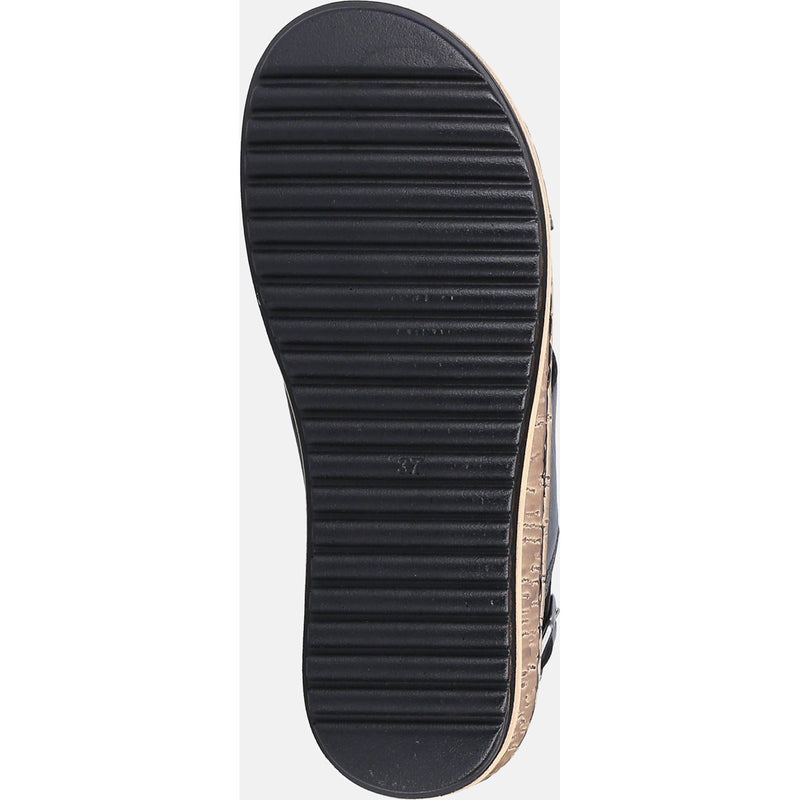 Hush Puppies Elena Escarpins Compensés Noirs Pour Femmes En Cuir