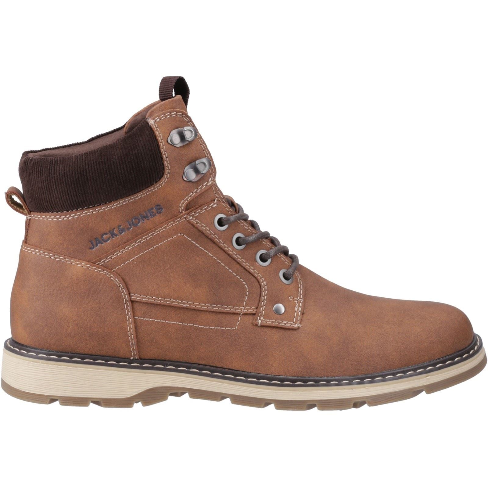 Jack & Jones Stratford Bottes En Cuir Cognac Pour Hommes En Polyuréthane