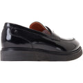 Base London Sid Mocassins Noirs En Cuir Pour Hommes