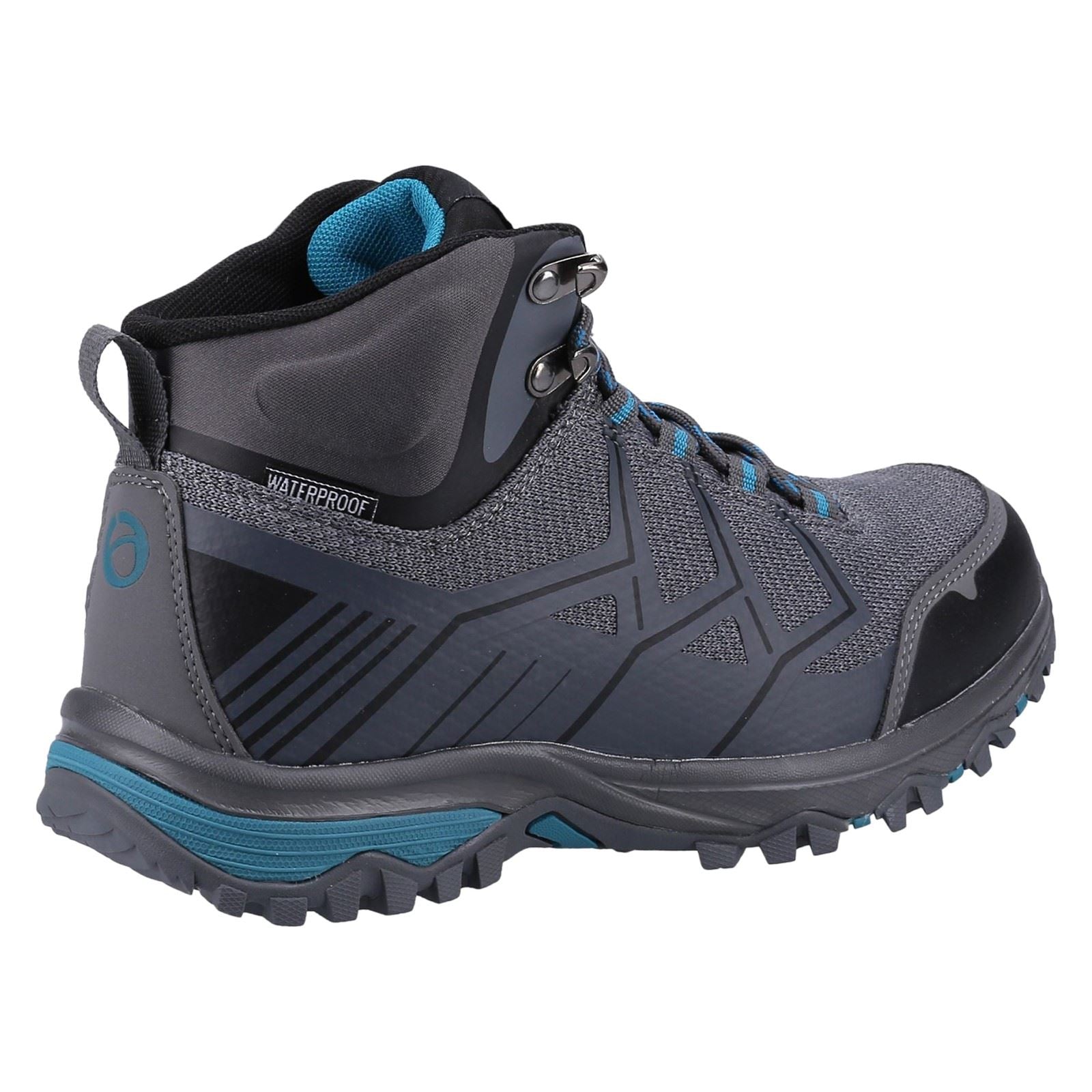 Cotswold Wychwood Mid Bottes De Randonnée Grises/bleues En Rpet Et Mesh Pour Femme