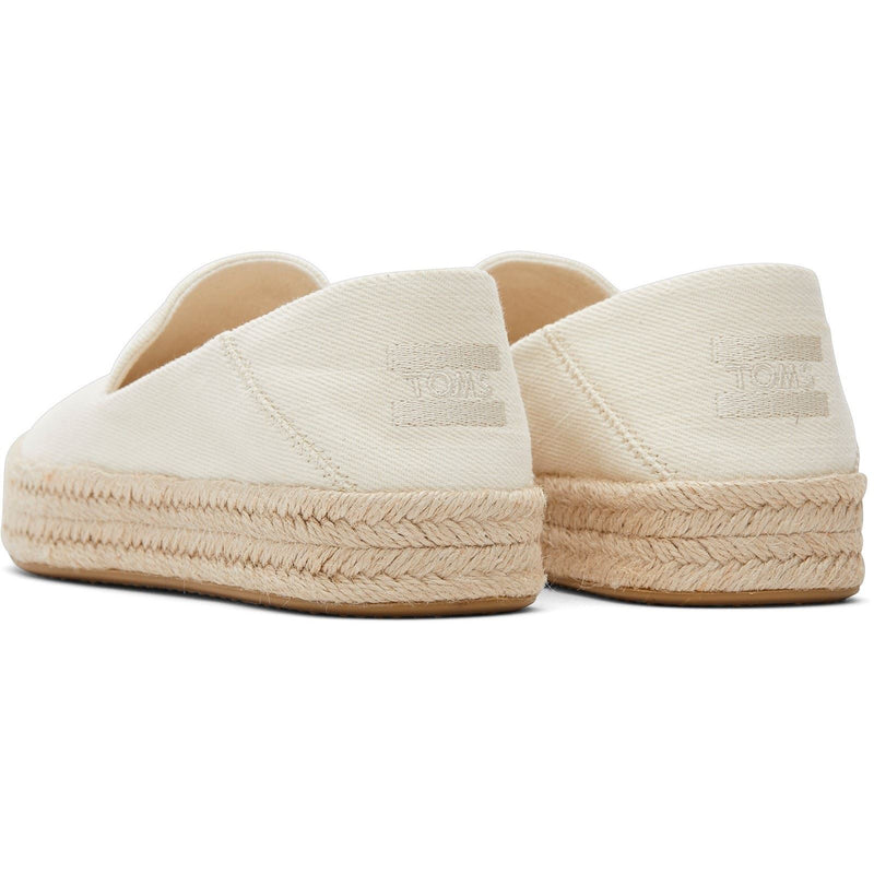 TOMS Carolina Espadrilles Naturelles Pour Femmes En 100% Coton