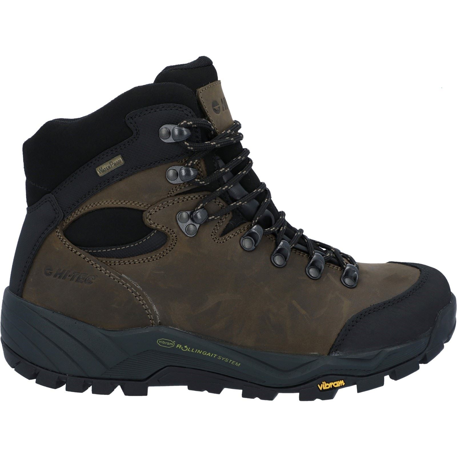 Hi-Tec Altitude Pro RGS Chaussures De Randonnée En Cuir Pour Hommes Couleur Chocolat Noir