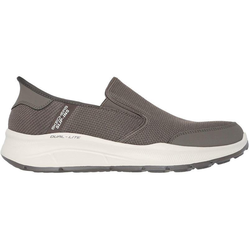 Skechers Equalizer 5.0 Drayze Sneakers Pour Hommes En Polyester De Couleur Taupe