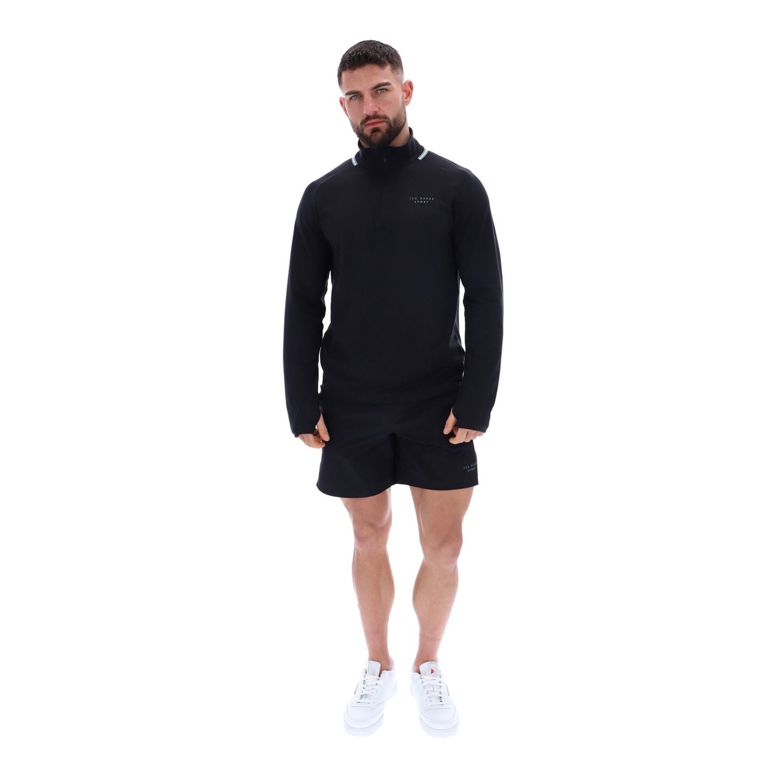 Ted Baker RORY TBMTTA256 T-Shirts De Sport Actifs Pour Hommes En Polyester Noir