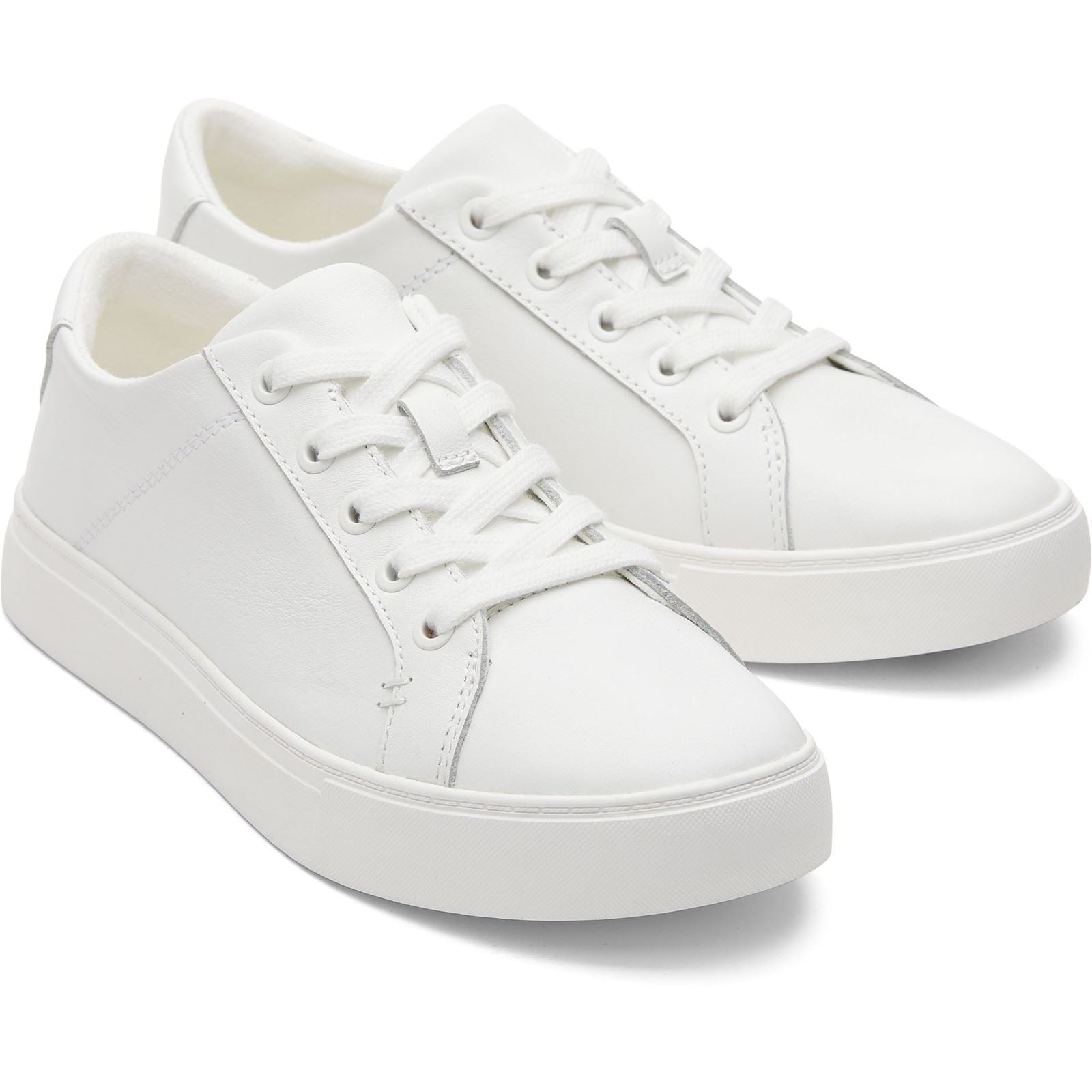 TOMS Kameron Baskets Blanches En Cuir Pour Femmes