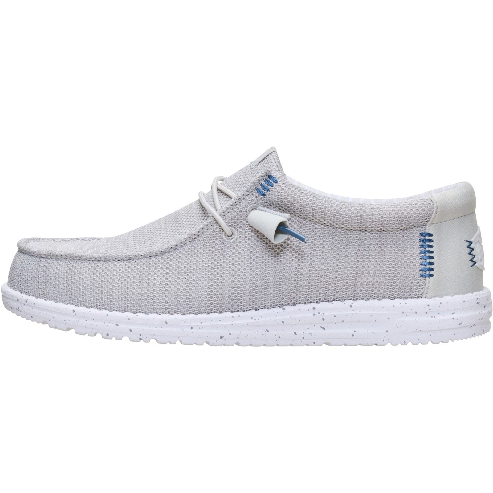 HEYDUDE Wally Stretch Sox Mocassins En Polyester Pour Hommes Bleu Aube/Multi
