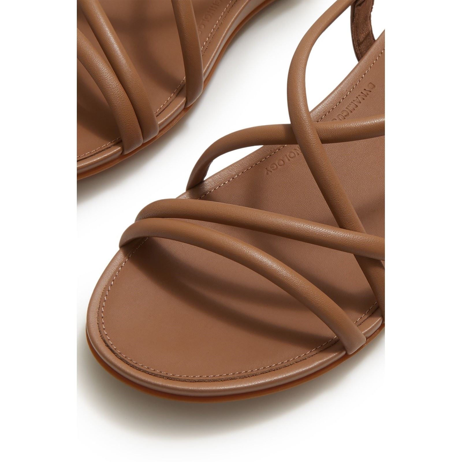 Fitflop Gracie Crystal Sandales En Cuir Femme Classiques Couleur Tan