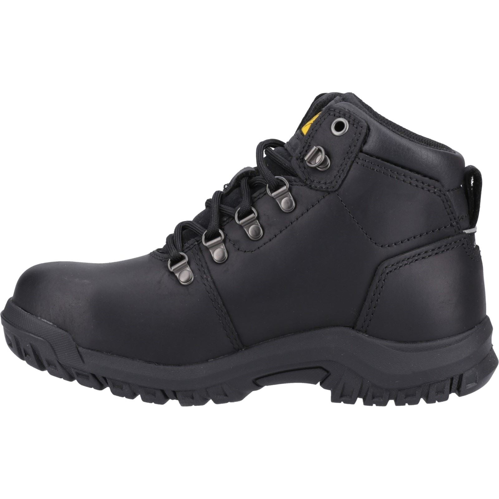 Caterpillar  Bottes De Sécurité Noires En Cuir Pour Femmes Mae