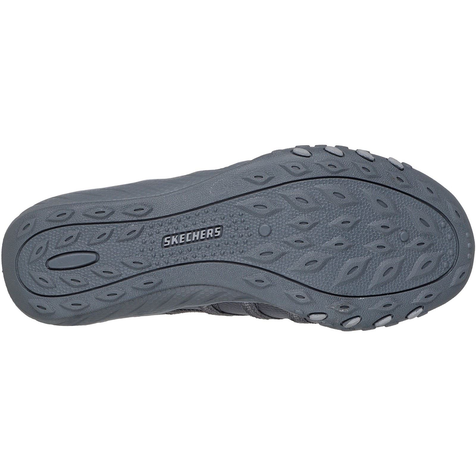 Skechers Breathe Easy - Roll-With-Me Chaussures De Sport Pour Femmes En Toile Anthracite