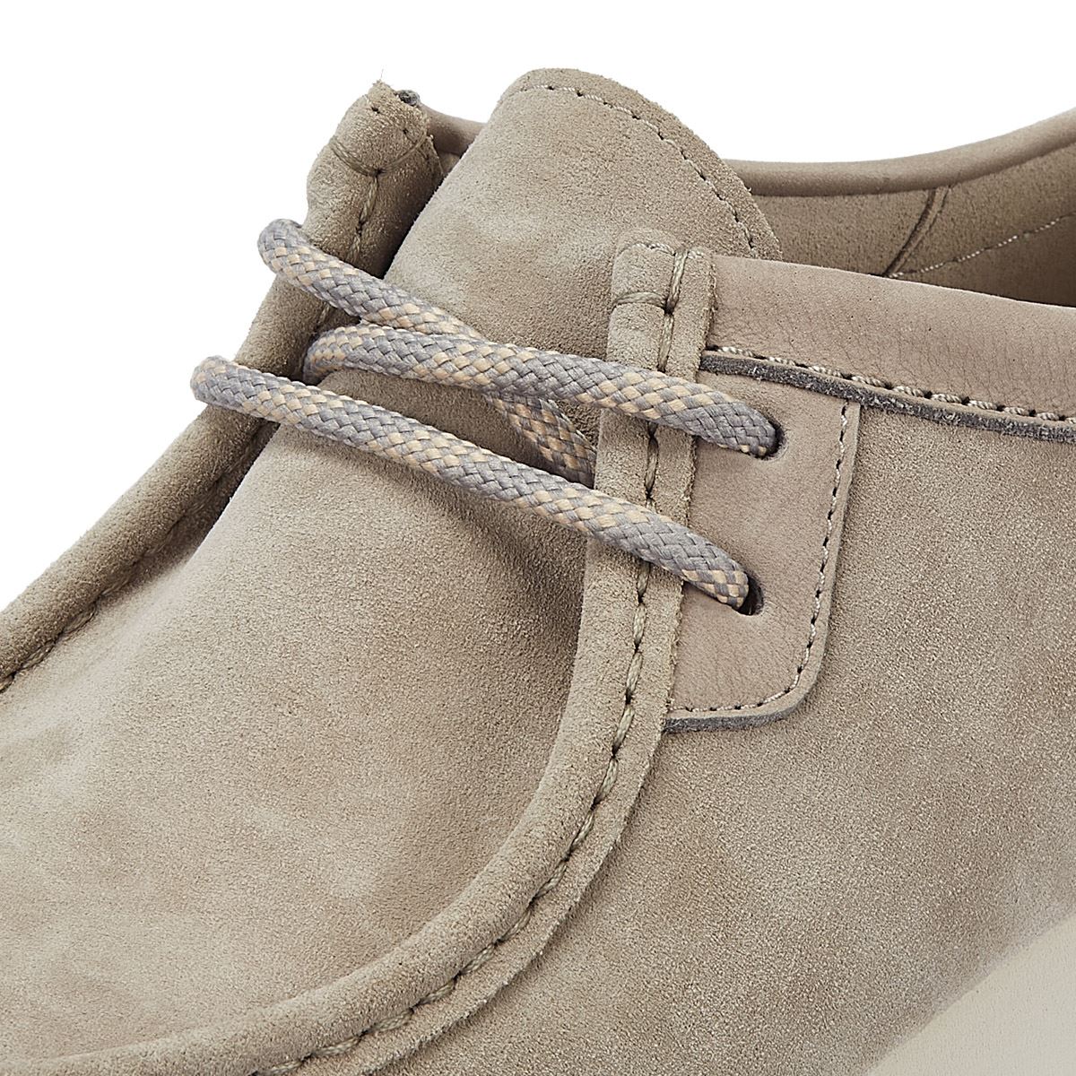 Clarks Main Wallabee FTRE Lo  Chaussures À Lacets En Daim Gris Pour Hommes