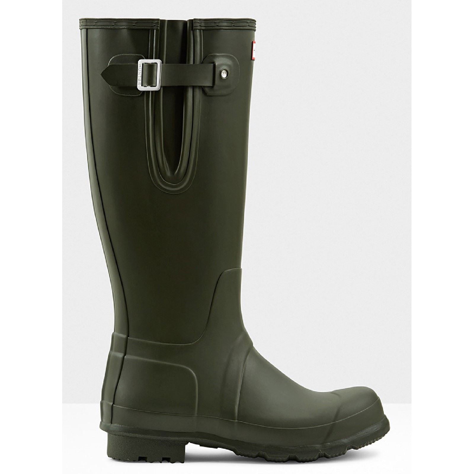 Hunter Original Side Adjustable Bottes En Caoutchouc Pour Hommes, Couleur Olive Foncé