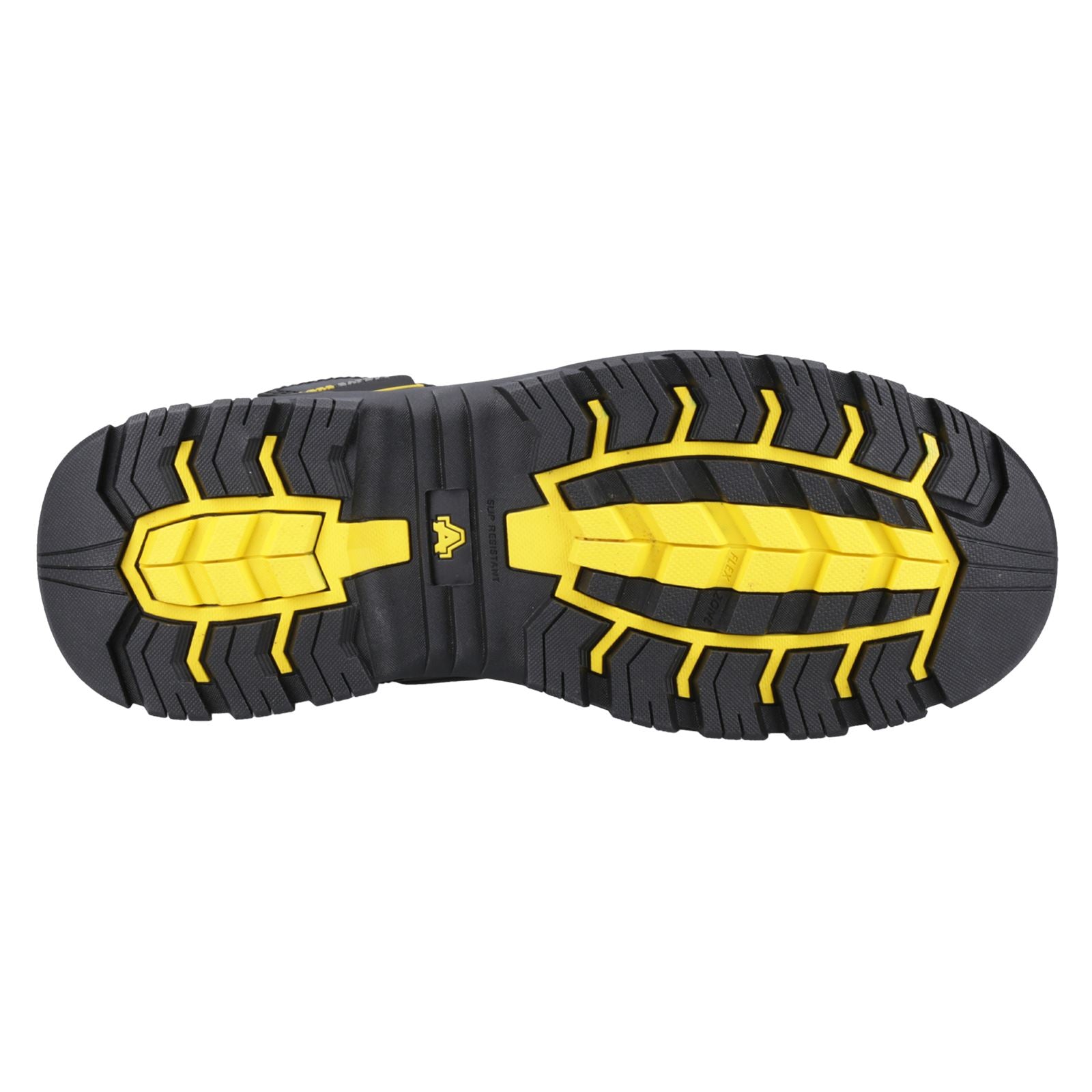 Amblers Safety Bottillons De Sécurité En Cuir Noir Flare