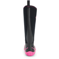 Muck Boots Hale Bottes En Caoutchouc Noires/Rose.