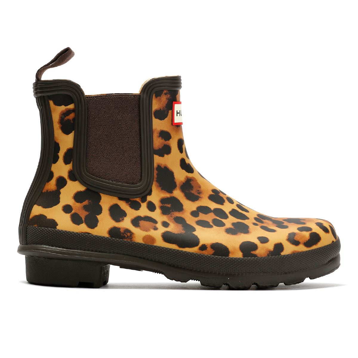 Hunter Original Chelsea Bottes En Caoutchouc Brunes Pour Femmes