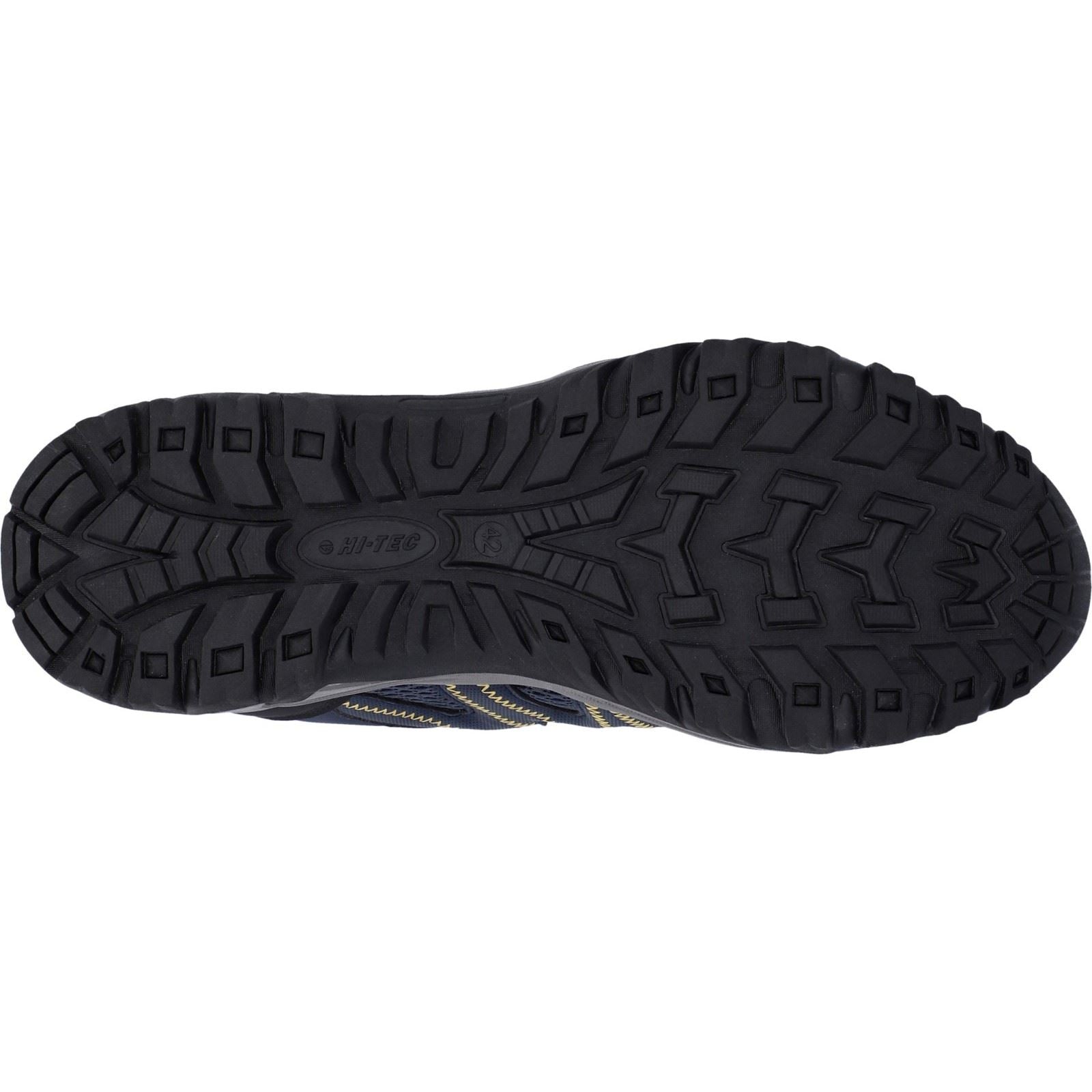 Hi-Tec Jaguar Chaussures De Randonnée Pour Homme En Polyester Bleu Marine/jaune