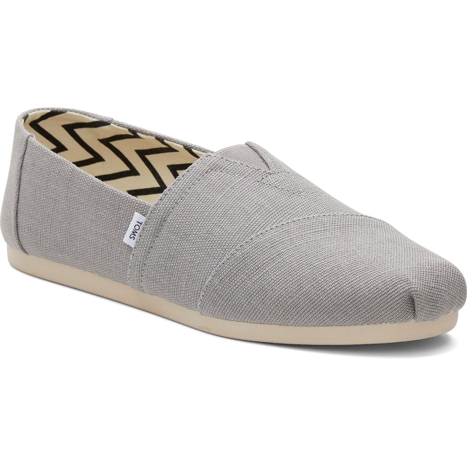 TOMS Alpargata Classic Espadrilles En Coton Pour Hommes Gris Craie