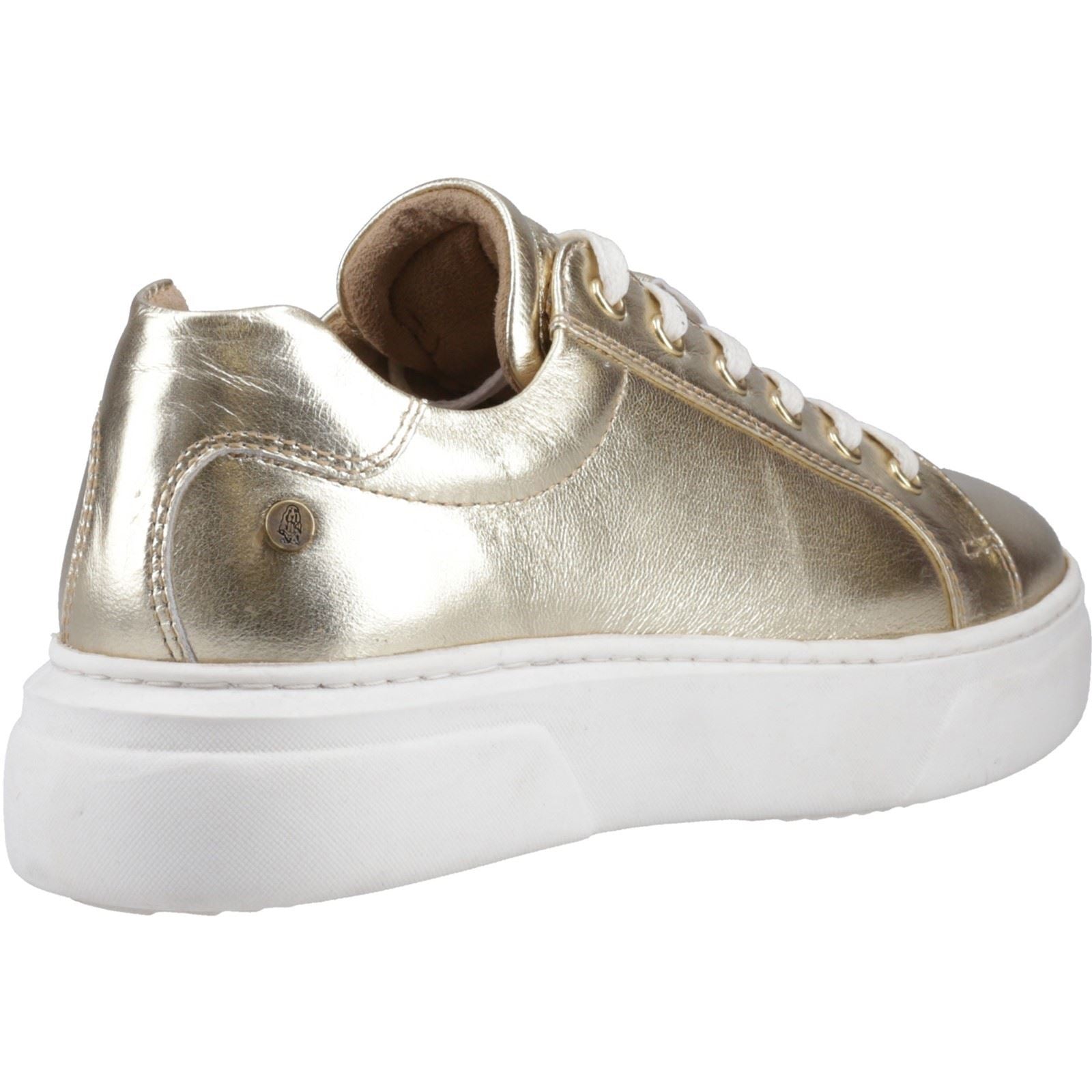 Hush Puppies Kathryn Chaussures De Sport En Cuir Pour Femmes Dorées